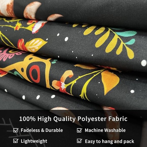 Floral Moon Phases Woven Jacquard Throw Blanket Tapestry 78.7''x59.1'' - Picture 4 of 6